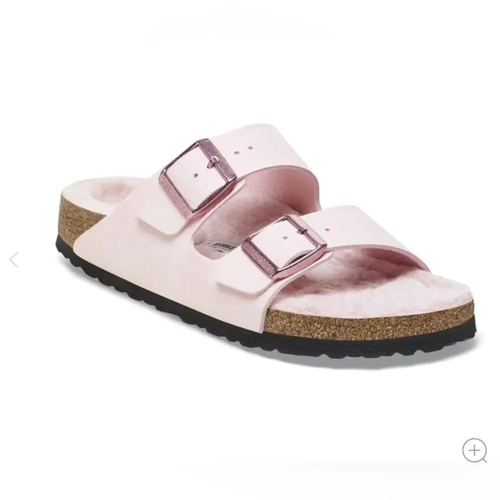 Womens Birkenstock Shearling Arizona Shoe - Picture 1 of 5